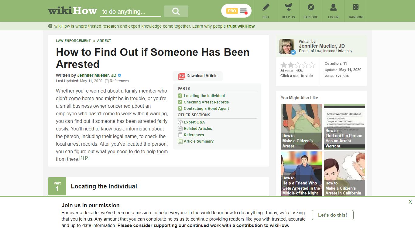 How to Find Out if Someone Has Been Arrested: 12 Steps - wikiHow